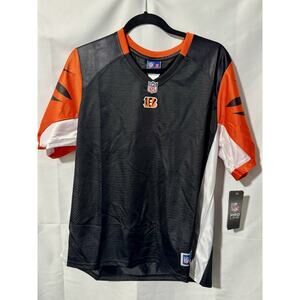NWT Bengals NFL Pro Line Mesh Jersey Size L Black Orange Blank No Name Women’s